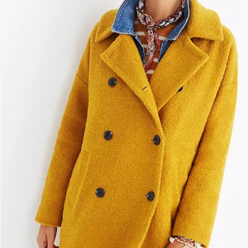 Madewell Bouclé Double-Breasted Coat